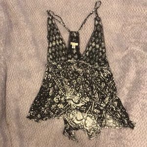 Black and White Urban Outfitters (Ecote) Crop Top